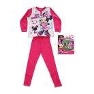 Dłama cienka bawełniana piżama dziecięca - Myszka Minnie - Jersey - różowy - 128