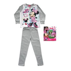   Dłama cienka bawełniana piżama dziecięca - Myszka Minnie - Jersey - szary - 122