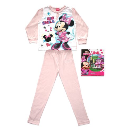 Dłama cienka bawełniana piżama dziecięca - Myszka Minnie - Jersey - jasnoróżowy - 110