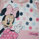 Długi cienki bawełniany piżama dla niemowląt - Myszka Minnie w serduszka - Jersey