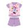Letnia krótka bawełniana piżama dla niemowląt - Disney Minnie Mouse - gwiazdki - jasnofioletowa - 80