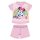 Letnia krótka bawełniana piżama dla niemowląt - Disney Minnie Mouse - jasnoróżowa - 86
