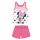 Letnia bezrękawnikowa bawełniana piżama dla niemowląt - Disney Minnie Mouse - różowa - 80