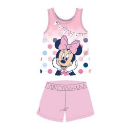  Letnia bezrękawnikowa bawełniana piżama dla niemowląt - Disney Minnie Mouse - jasnoróżowa - 92