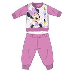   Disney Minnie Mouse polarowy kombinezon dla niemowląt - gruby zimowy kombinezon - różowy - 86
