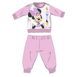   Disney Minnie Mouse polarowy kombinezon dla niemowląt - gruby zimowy kombinezon - jasnoróżowy - 80