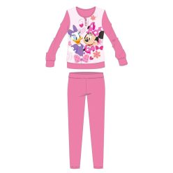   Disney Minnie Mouse zimowa gruba bawełniana piżama dla dzieci - flanelowa piżama - różowy - 128