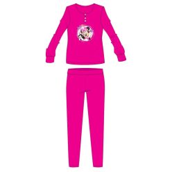   Disney Minnie Mouse flanelowa koszulka z dresu z bawełny - gruby zimowy dziecięcy piżama - różowy - 98