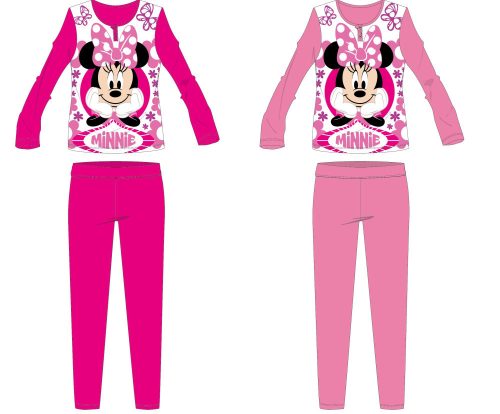 Disney Minnie Mouse koszulka z dresu z bawełny - dziecięca piżama - różowy - 104