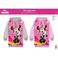   Disney Minnie Mouse bluza z kapturem dla dziewczynek - jasnoróżowa - 104