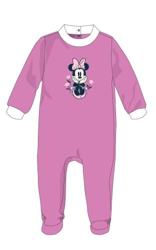 Disney Minnie Mouse pajacyk pluszowy dla niemowlaka - fioletowy - dla niemowlaka 1-3 miesiące