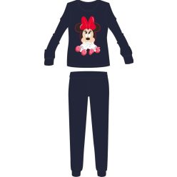   Disney Minnie Mouse damska cienka piżama z bawełny - piżama z dżerseju - granatowa