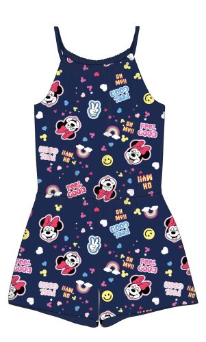 Disney Myszka Minnie letni bawełniany kombinezon - ciemnoniebieski - 116
