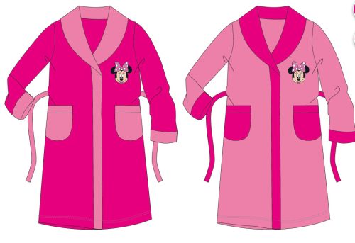 Disney Myszka Minnie dziecięcy szlafrok koralowy - różowy - 128