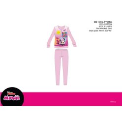   Disney Minnie Mouse cienki bawełniany piżama dziecięcy - piżama dresowa - jasnoróżowa - 128