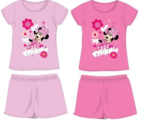 Disney Myszka Minnie zestaw letni z bawełny - koszulka-szorty - różowy - 104