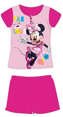Disney Myszka Minnie letnia krótka dziecięca piżama - bawełniana piżama z dzianiny - różowa - 104