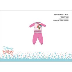   Disney Minnie Mouse bawełniany kombinezon dla niemowląt - kombinezon z dzianiny - różowy - 86