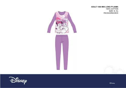 Disney Minnie Mouse damska piżama z dżerseju