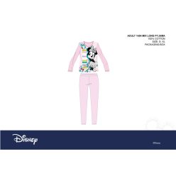   Disney Minnie Mouse damska piżama z dżerseju - piżama z bawełny - jasnoróżowa - M