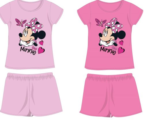 Disney Myszka Minnie zestaw letni z bawełny - koszulka-szorty - różowy - 110