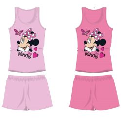   Disney Minnie Mouse bawełniany letni zestaw - koszulka-spodenki - jasnoróżowy - 116