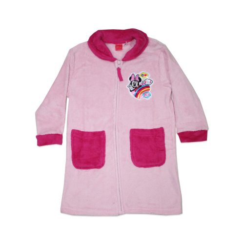 Dziecięcy ciepły szlafrok - Coral - Myszka Minnie - jasnoróżowy - 104