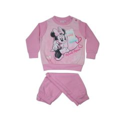   Zimowa flanela piżama dla niemowląt - Minnie Mouse - jasnoróżowa - 86