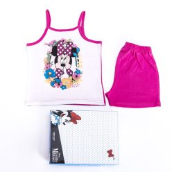   Myszka Minnie dziewczynka bawełniany piżama - bezrękawnik - letni zestaw - różowy - 110