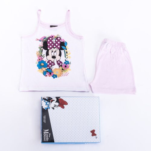 Bawełniana kratkowana-falbaniasta letnia dziewczęca spodnie-t-shirt zestaw - biało-niebieski - 116