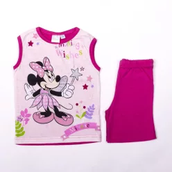   Myszka Minnie dziewczynka letni zestaw z bawełny - zestaw top-szorty - różowy - 92