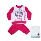 Zimowa bawełniana piżama dla niemowląt - Minnie Mouse - różowa - 80