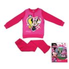 Zimowa bawełniana piżama dla dzieci - Myszka Minnie - różowa - 110