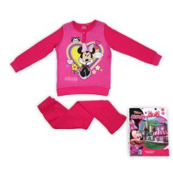  Zimowa bawełniana piżama dziecięca - Myszka Minnie - różowa - 98