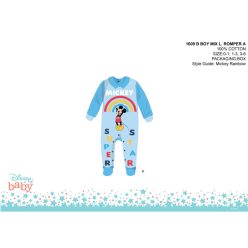   Dres dla niemowlaka Disney Mickey Mouse - z kołnierzem - jasnoniebiesko-jasnoniebieski - dla niemowlaka 0-1 miesiąca
