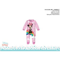   Disney Minnie Mouse pajacyk dla niemowlaka - jasnoróżowy-fioletowy - dla niemowlaka 0-1 miesiąc