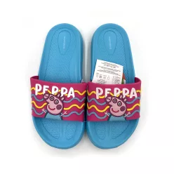 Peppa Pig dziecięce klapki - Niebieskie