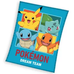   POKÉMON álomcsapat polár takaró 130x160cm vastag puha prémium anyagból