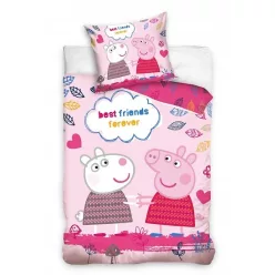 Zestaw pościeli PEPPA PIG 100% bawełna 140x200 + 60x70