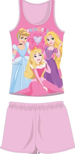Disney Księżniczki bezrękawnik letnia dziecięca piżama - bawełniana piżama - jasnoróżowa