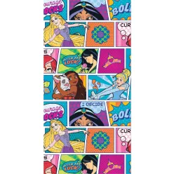   Disney Księżniczki dziecięcy ręcznik plażowy - 67x137 - w kratkę