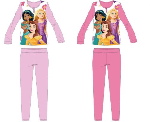 Disney Księżniczki piżama z dresu z bawełny dla dzieci - różowy - 110