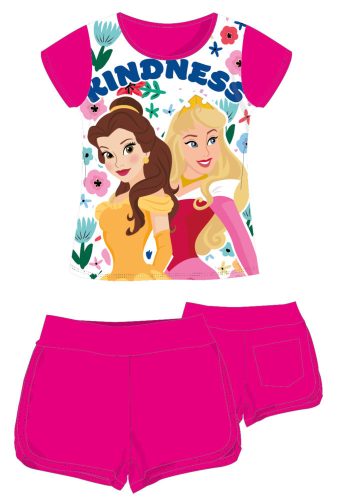 Disney Princess bawełniany letni zestaw - koszulka-szorty - różowy - 98