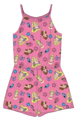Disney Princess letni bawełniany kombinezon - różowy - 110