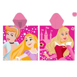Ponczo Disney Princess z 100% bawełny - 55x110 cm