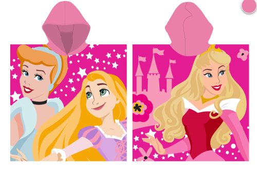 Ponczo Disney Princess z 100% bawełny - 55x110 cm