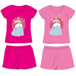   Disney Princess bawełniany letni zestaw - koszulka-szorty - różowy - 104