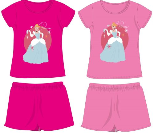 Disney Princess bawełniany letni zestaw - koszulka-szorty - różowy - 104