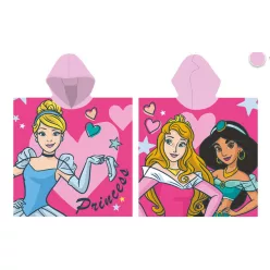 Ponczo Disney Princess szybkoschnące - 55x110 cm