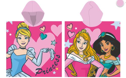Ponczo Disney Princess szybkoschnące - 55x110 cm